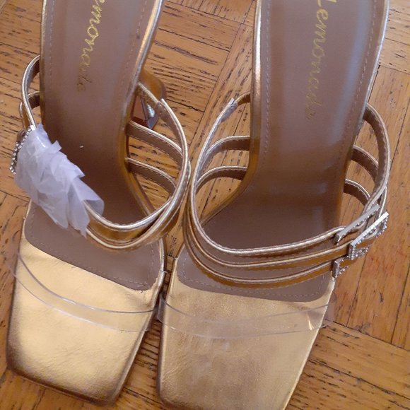 Brand New Lemonade Rhinestone Strappy Mules-7 - Picture 2 of 4